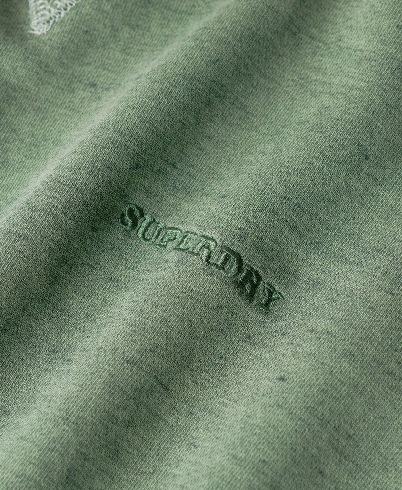 moletom essential logo overdyed na cor verde buffalo