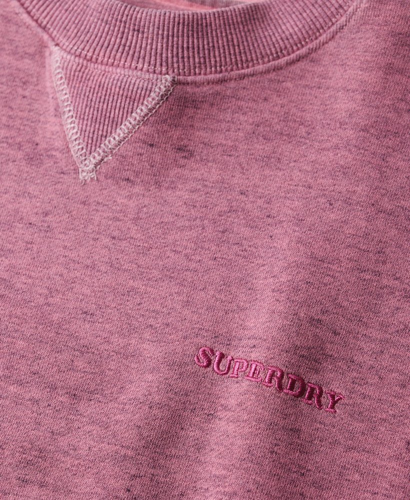 moletom essential logo overdyed em rosa choque