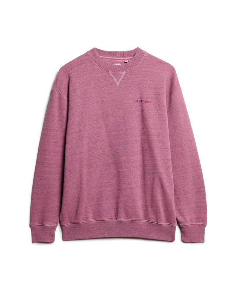 moletom essential logo overdyed em rosa choque