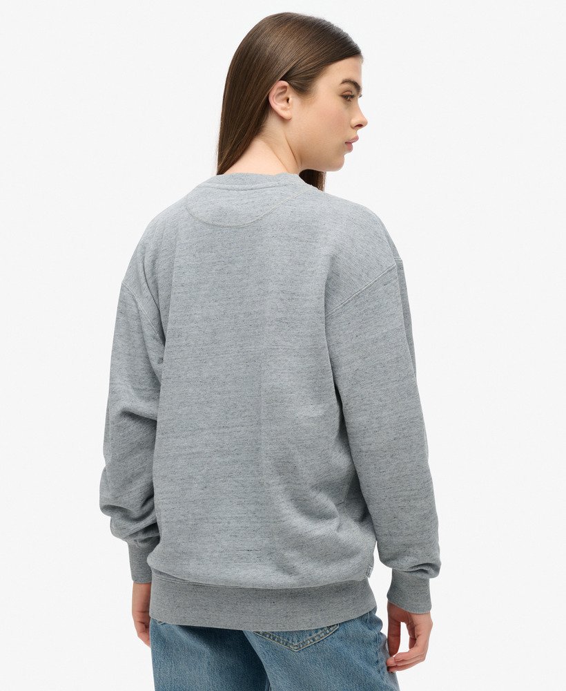 moletom essential logo overdyed na cor azul neblina