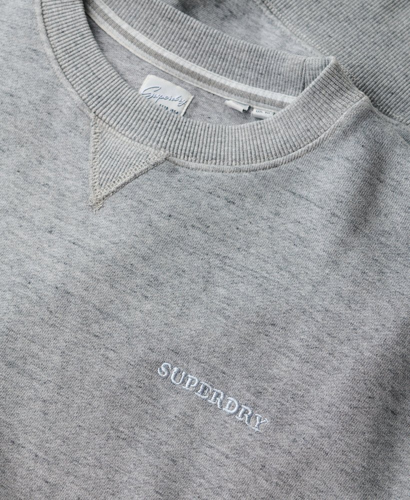 moletom essential logo overdyed na cor azul neblina