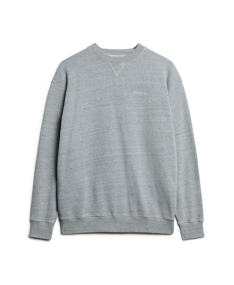 moletom essential logo overdyed na cor azul neblina