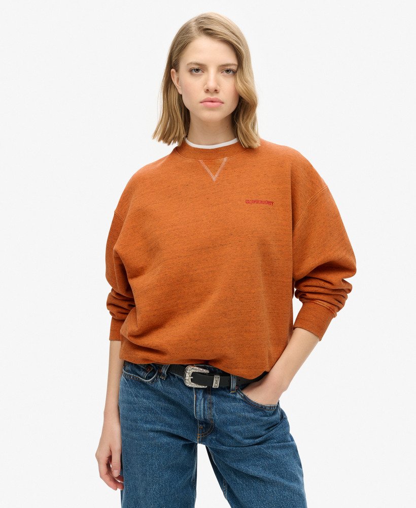 moletom essential logo overdyed na cor laranja denver
