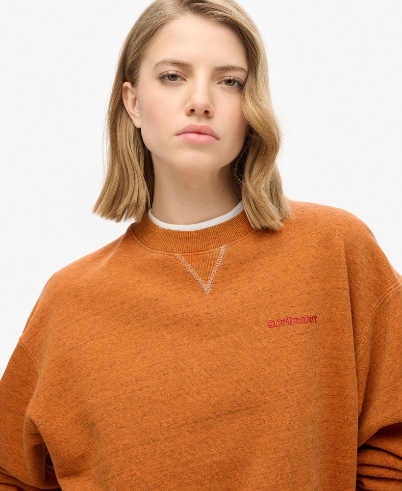 moletom essential logo overdyed na cor laranja denver