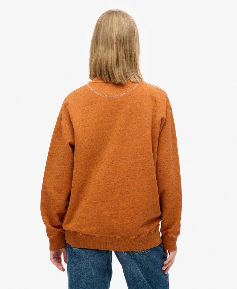 moletom essential logo overdyed na cor laranja denver