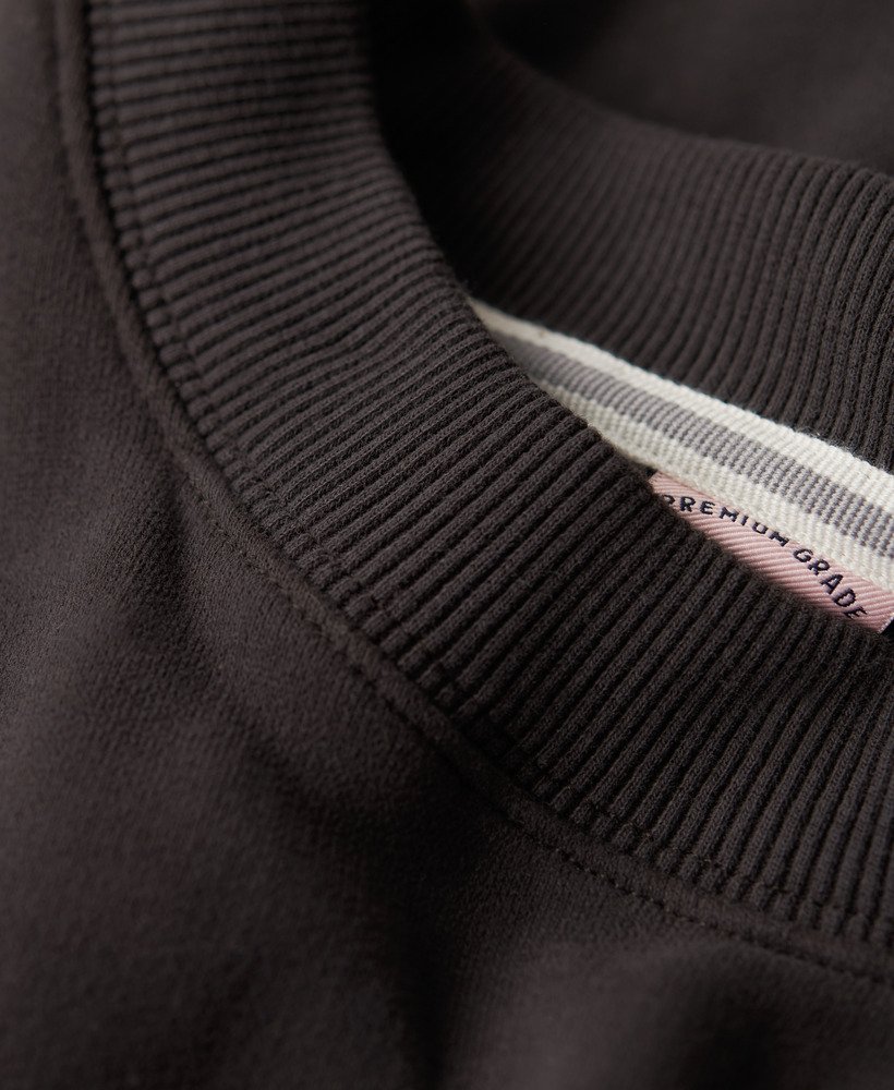 moletom essential logo relaxed fit na cor bison black
