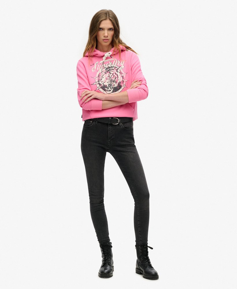 moletom com capuz archive graphic na cor rosa marne