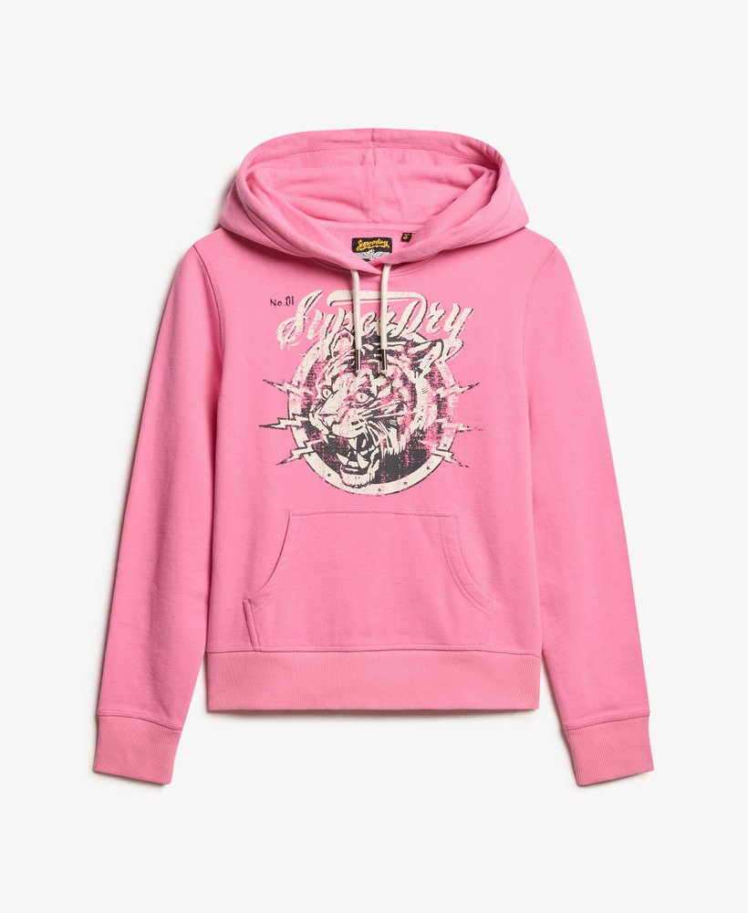 moletom com capuz archive graphic na cor rosa marne