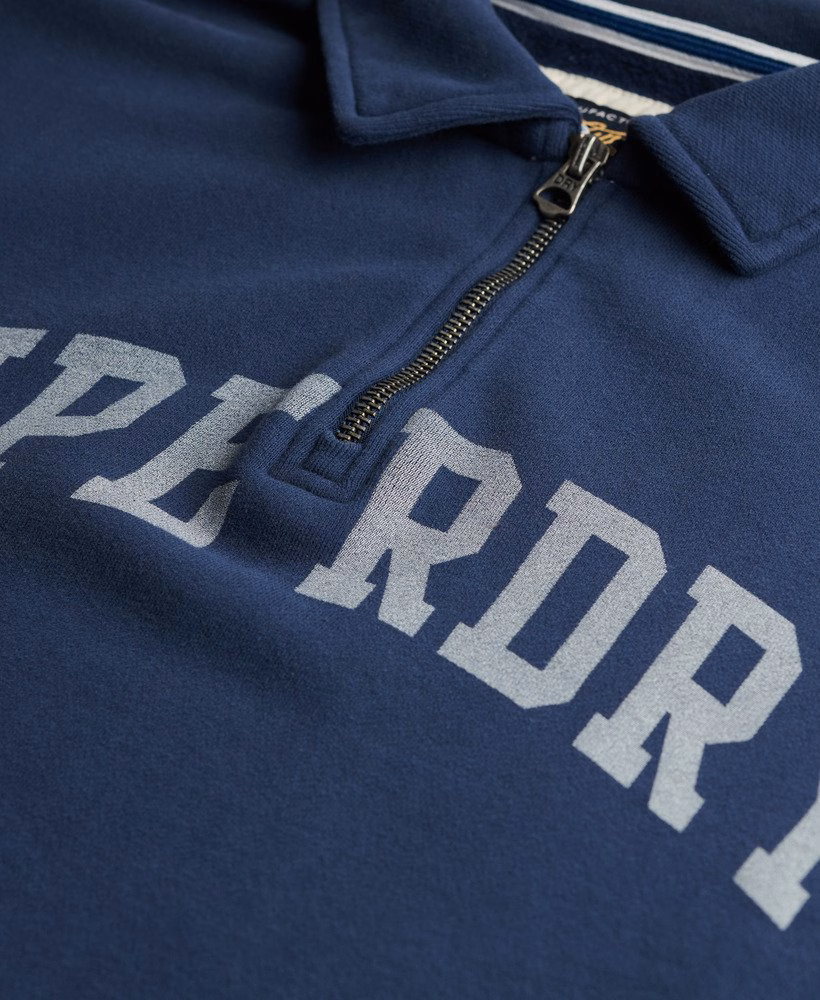 Moletom Athletic Essentials com gola e meio zíper