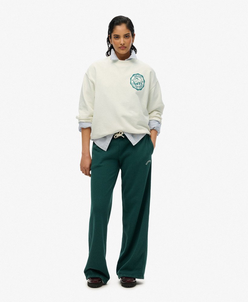 moletom lo-fi outdoor mono loose crew na cor creme