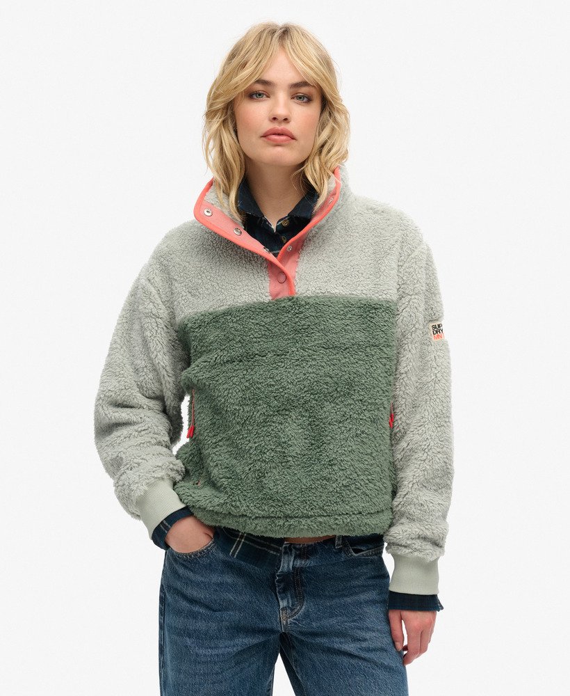 suéter henley super macio mash up na cor cinza puritano