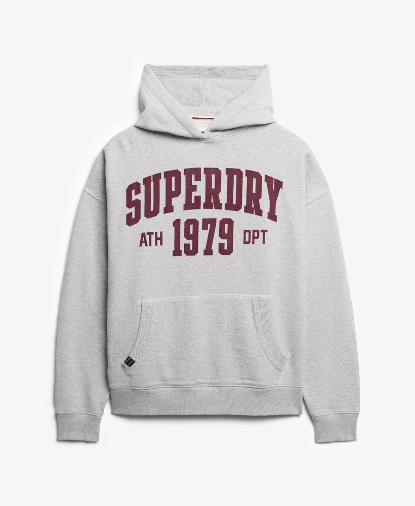 moletom com capuz athletic essentials relaxed na cor glacier grey mescl