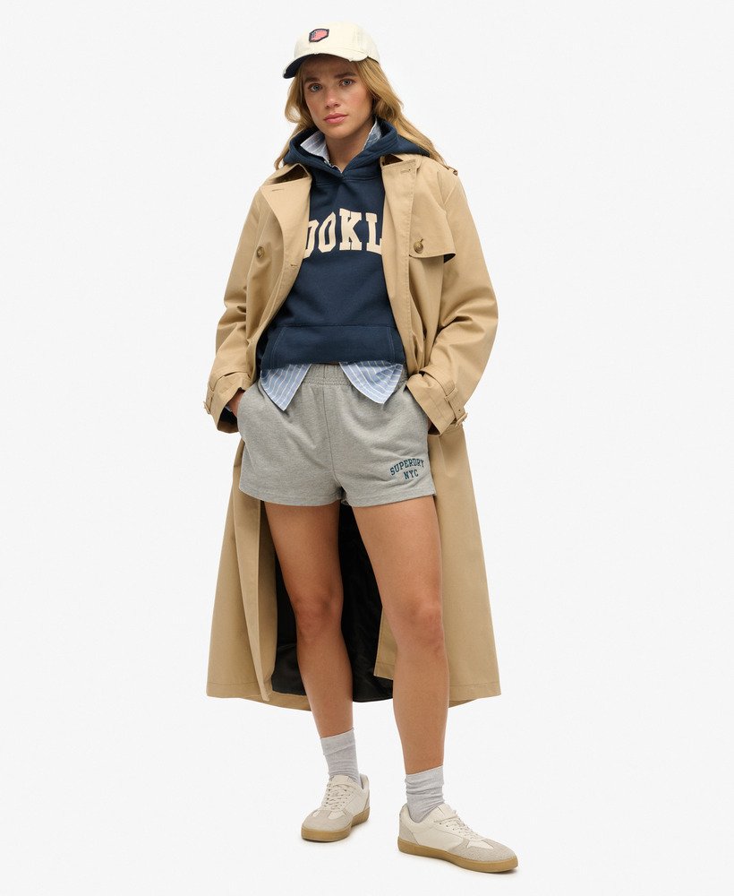 moletom com capuz athletic essentials relaxed na cor azul marinho mais intenso