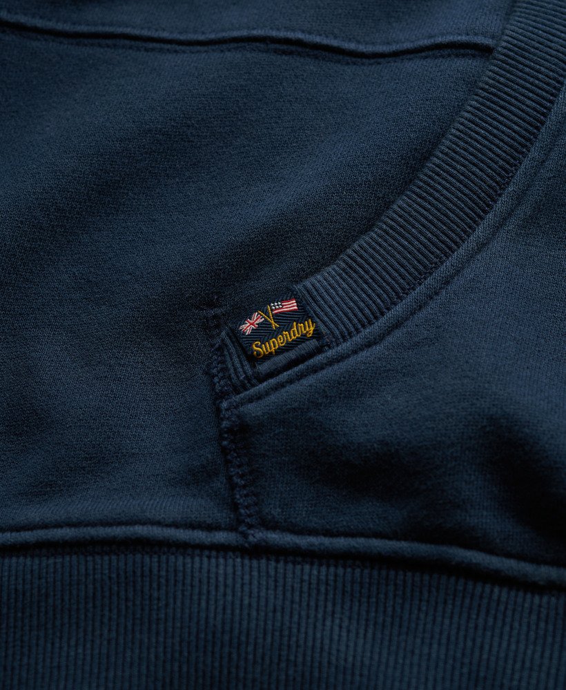 moletom com capuz athletic essentials relaxed na cor azul marinho mais intenso