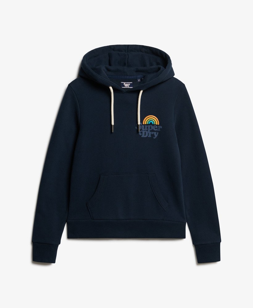 moletom vintage rainbow na cor azul marinho eclipse