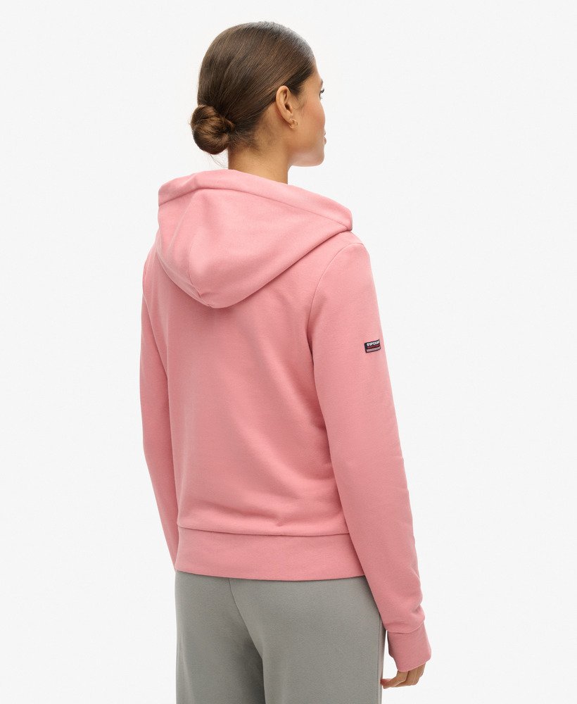 moletom liso com capuz na cor rosa-fumaça