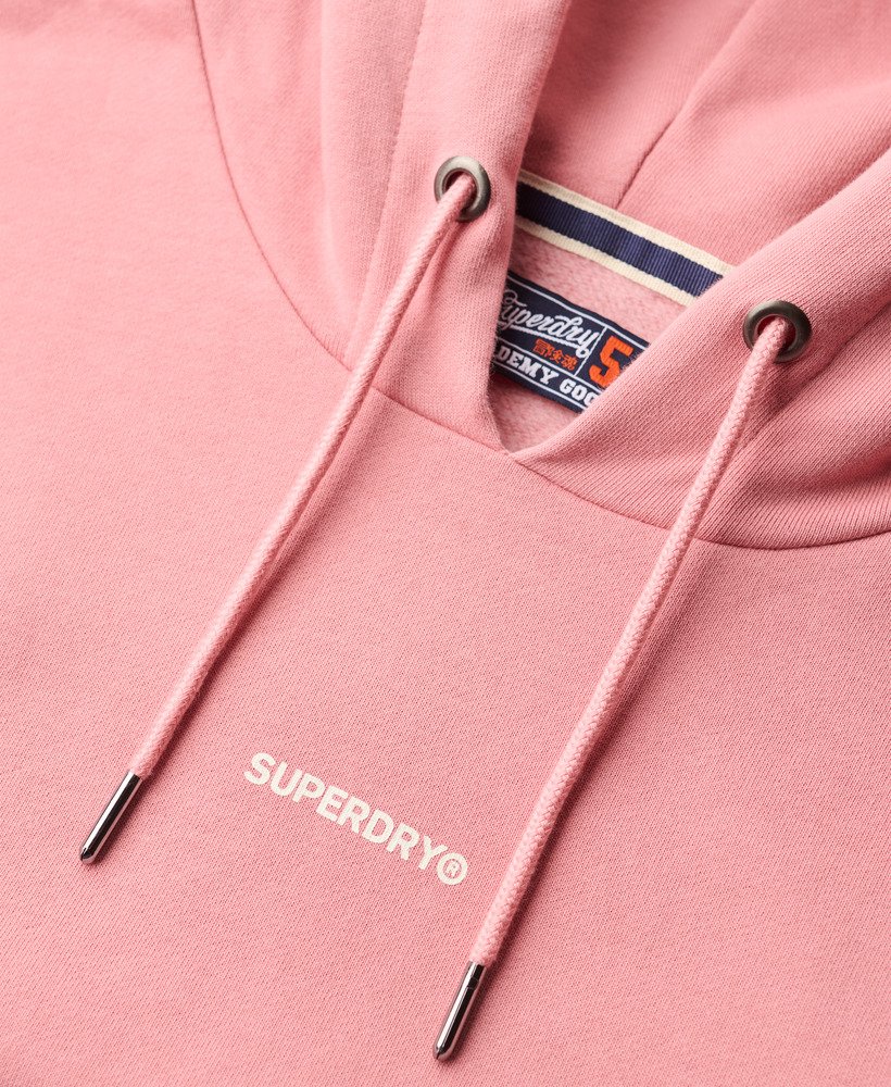 moletom liso com capuz na cor rosa-fumaça