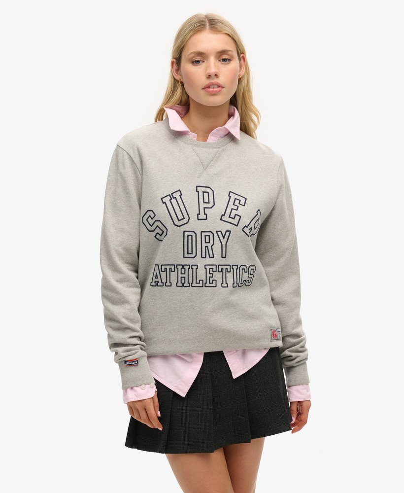 moletom esportivo oversized com estampa na cor cinza mescla.