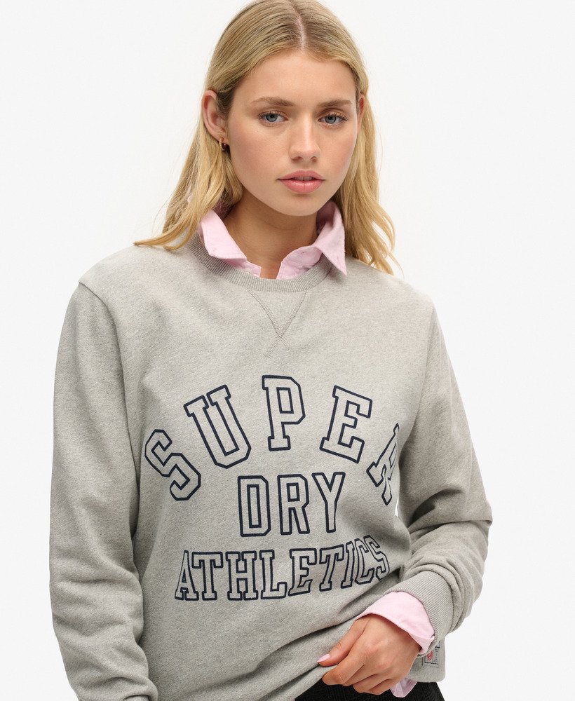 moletom esportivo oversized com estampa na cor cinza mescla.