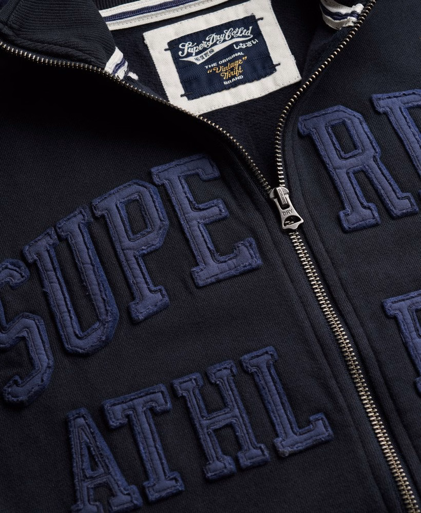 Jaqueta esportiva folgada com zíper e apliques da Athletic Essentials