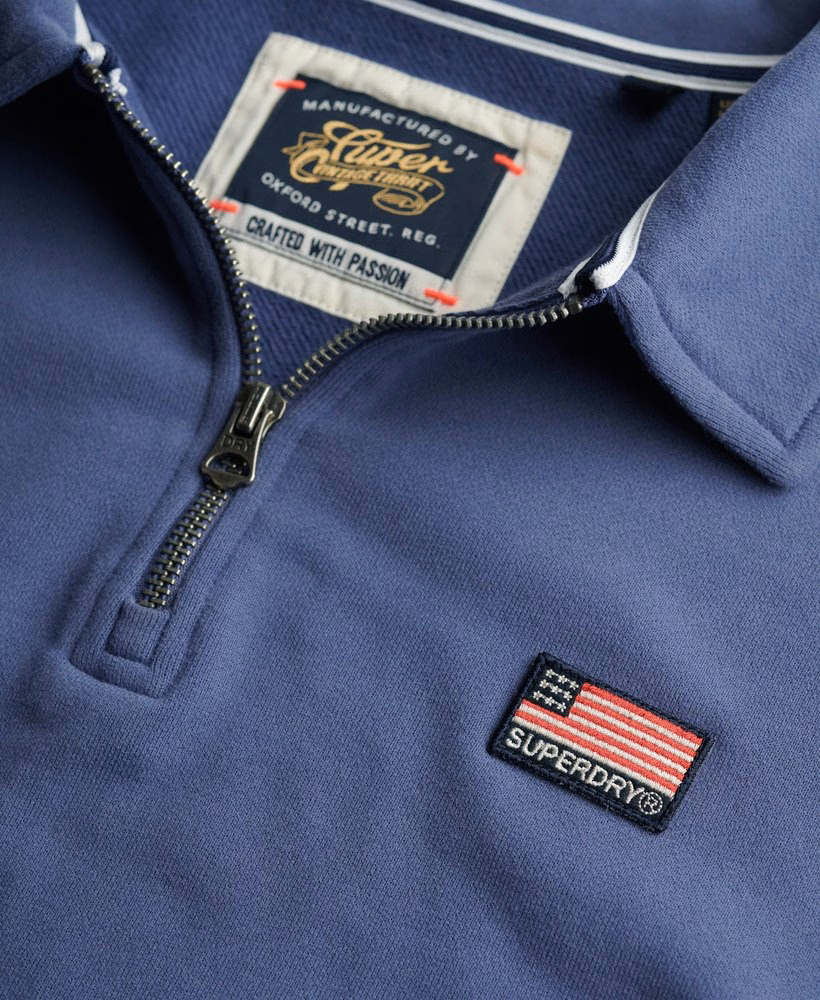 Moletom Athletic Essentials com gola e meio zíper