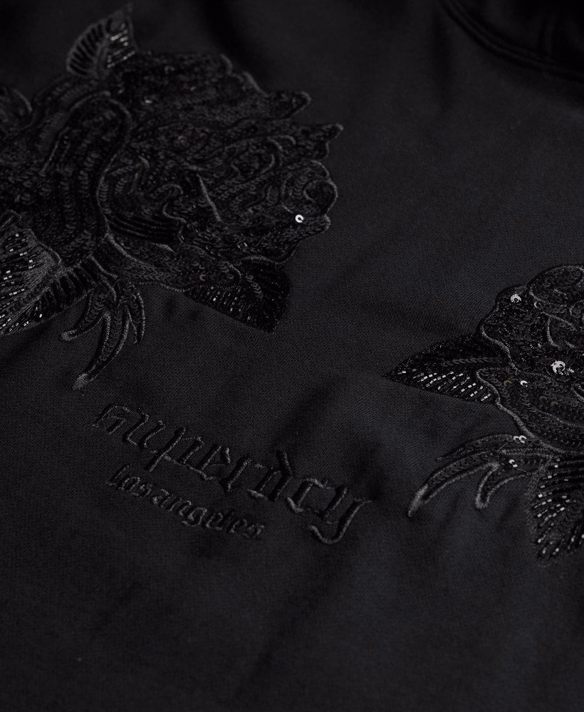 Moletom oversized com detalhes de tatuagem