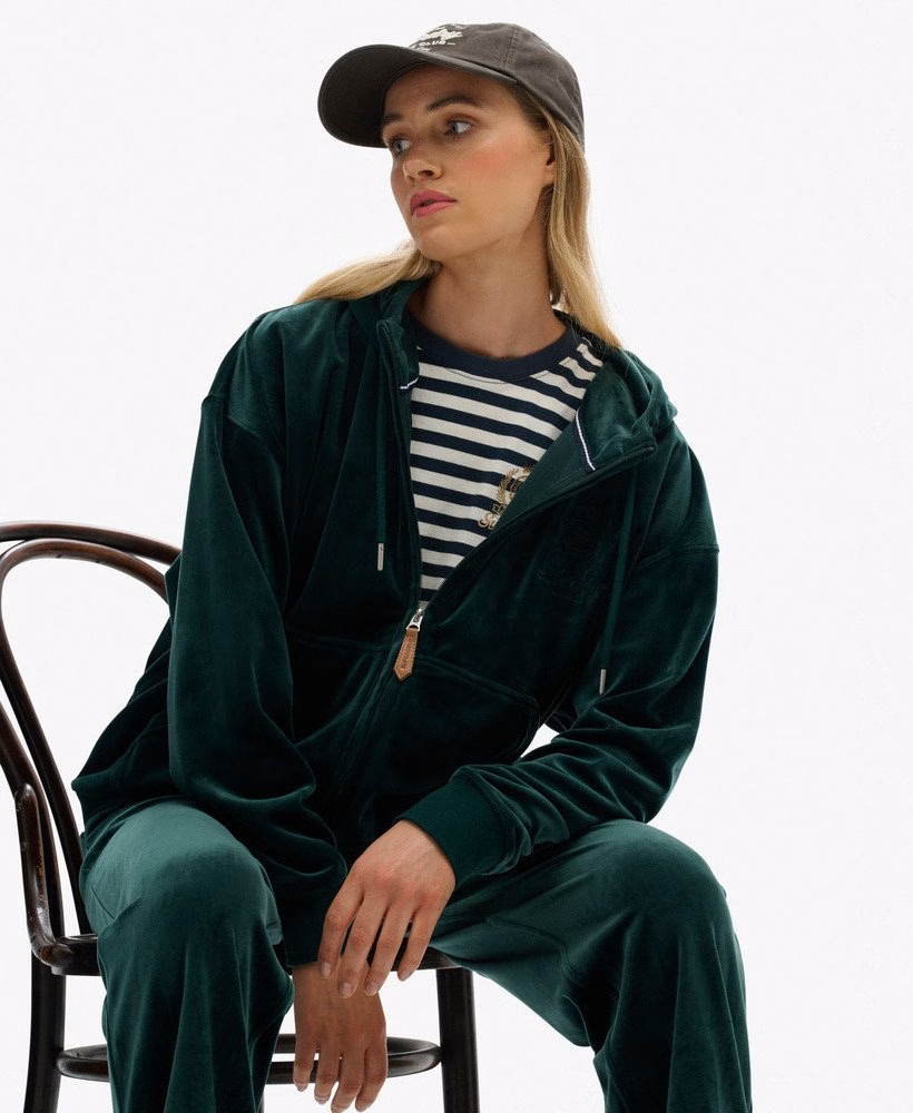 Moletom com zíper Country Club Velour