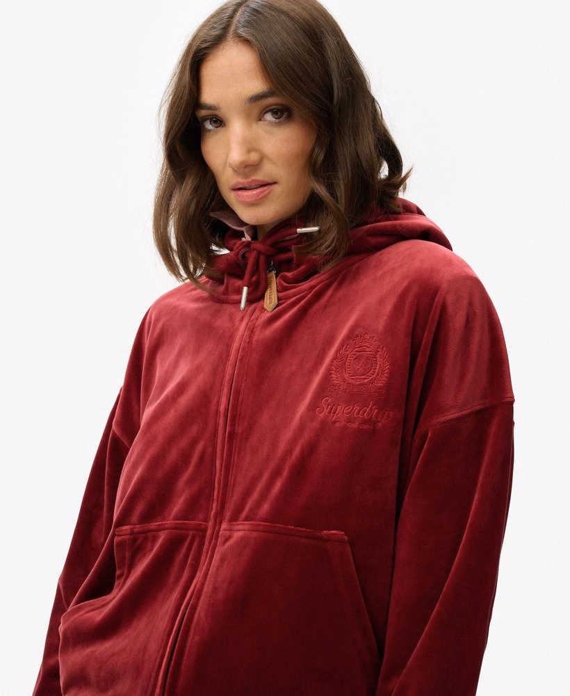 Moletom com zíper Country Club Velour