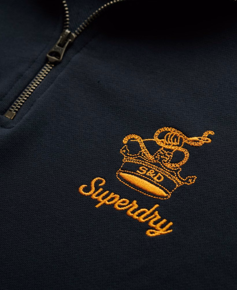 Moletom Country Club Crest com meio zíper