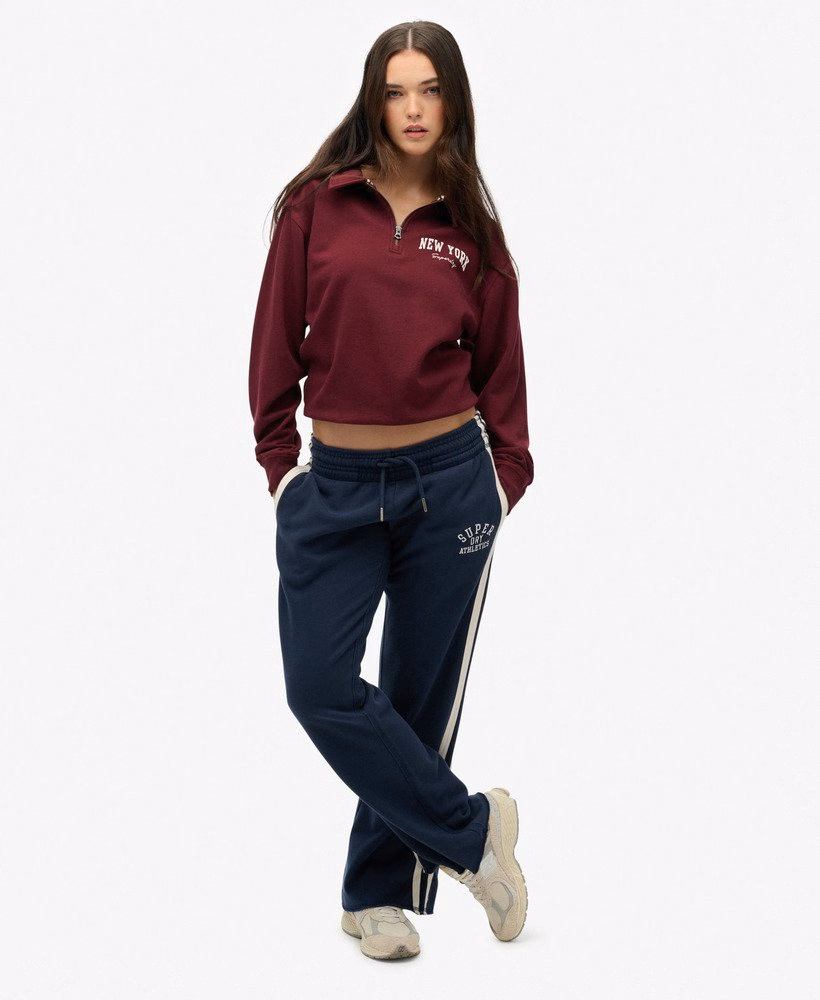 Moletom Athletic Essentials com gola e meio zíper