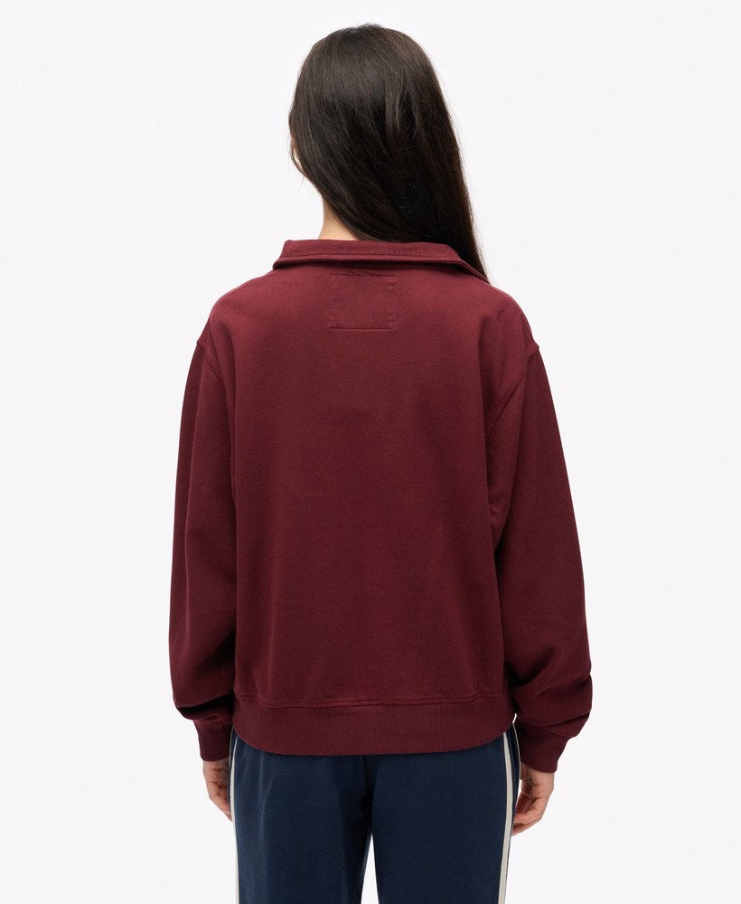 Moletom Athletic Essentials com gola e meio zíper
