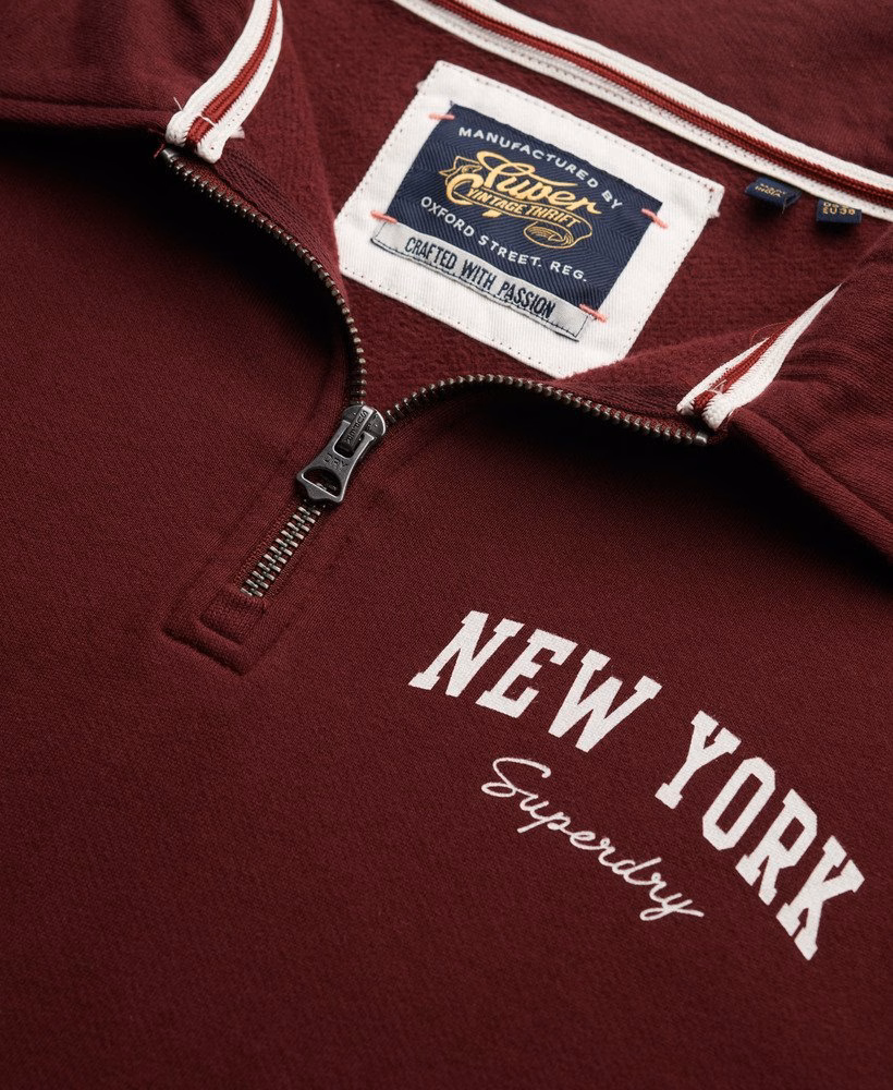 Moletom Athletic Essentials com gola e meio zíper