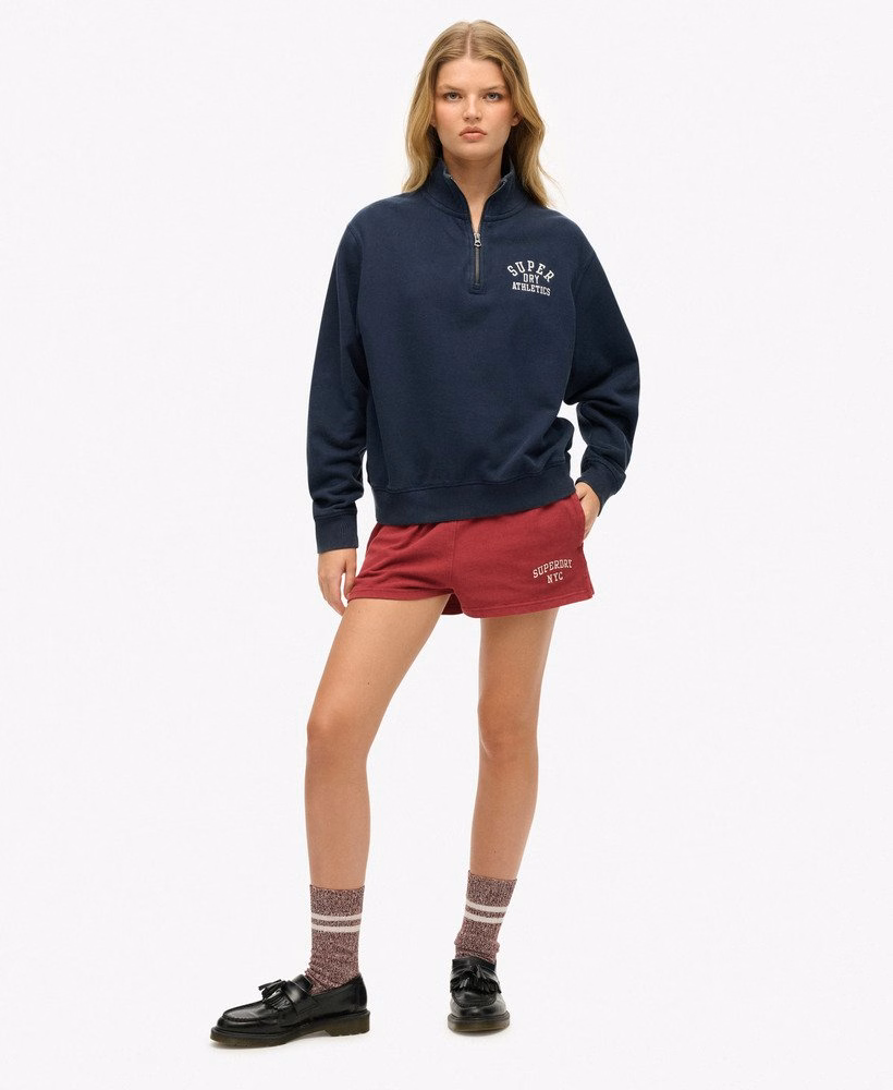 Suéter Athletic Essentials com meio zíper