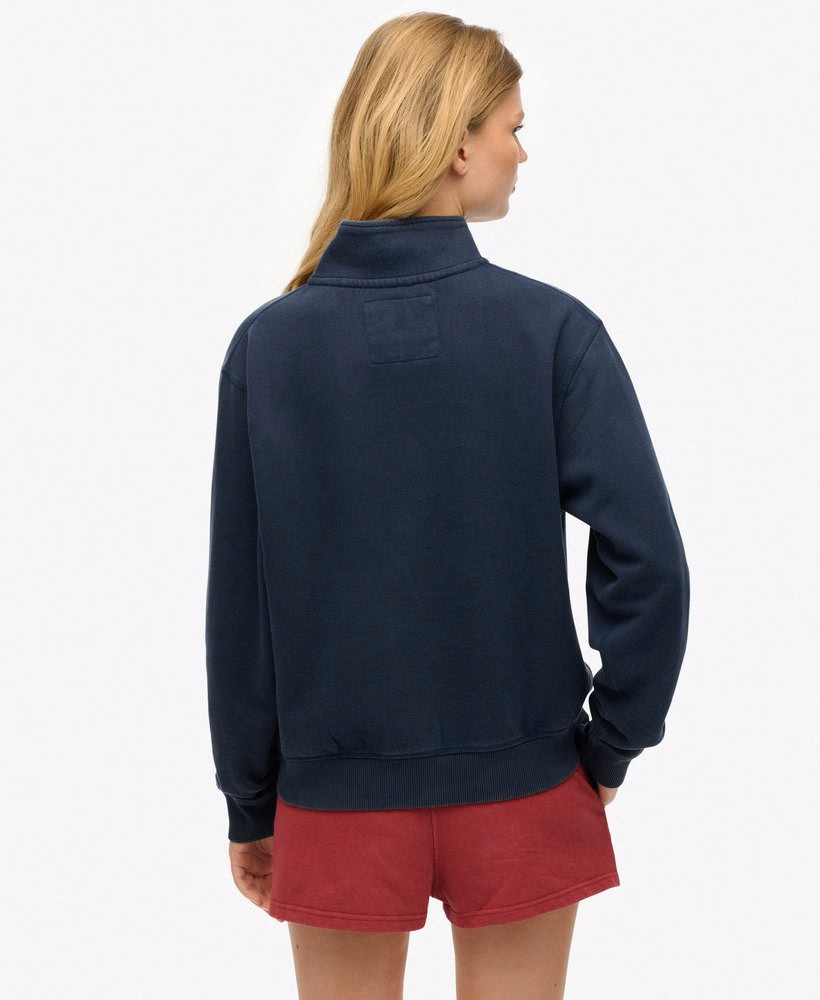 Suéter Athletic Essentials com meio zíper