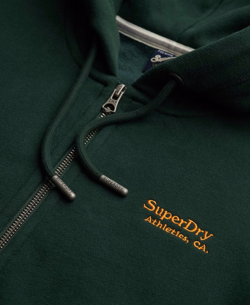 Moletom com zíper e logo da Athletic Essentials