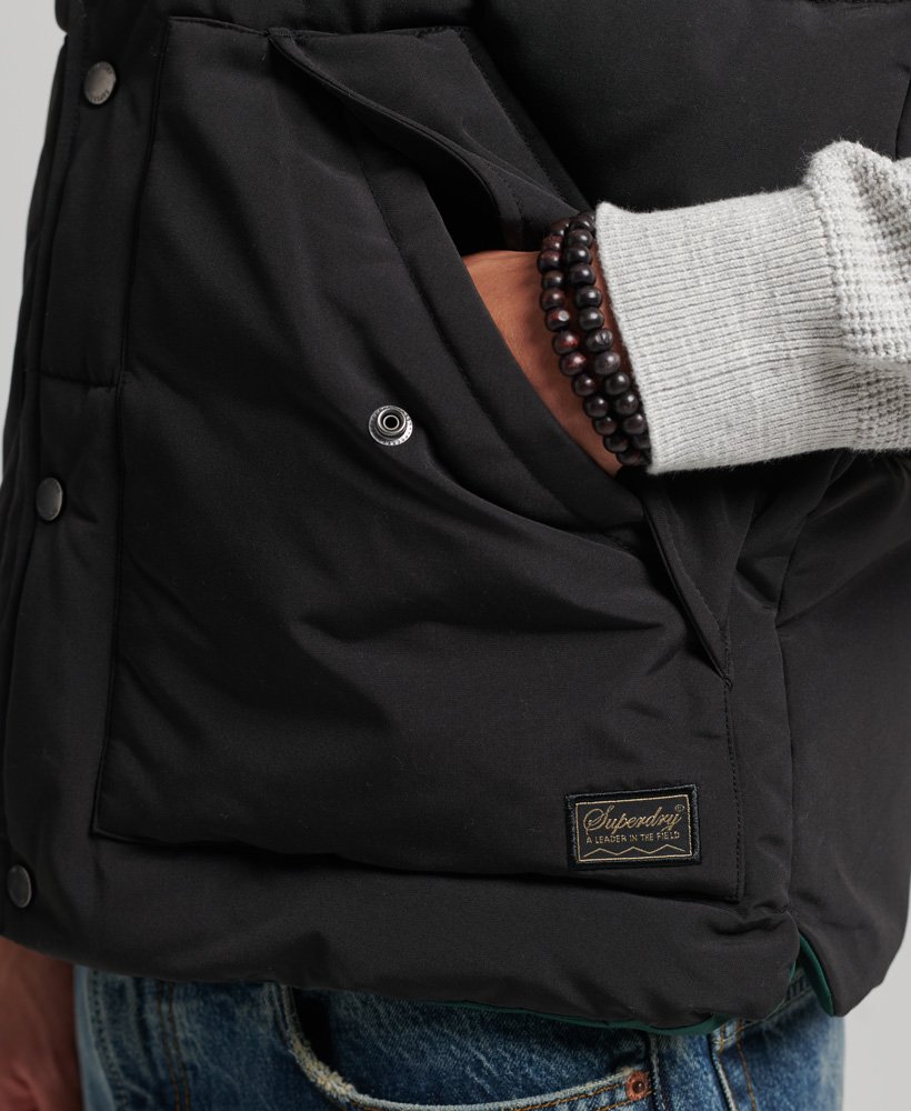 colete vintage mountain na cor preto jato