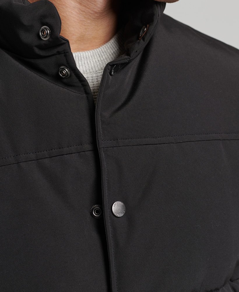 colete vintage mountain na cor preto jato