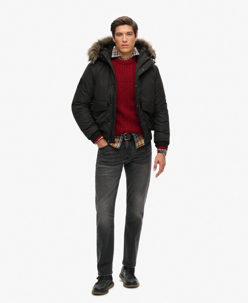 jaqueta bomber everest na cor preto jato