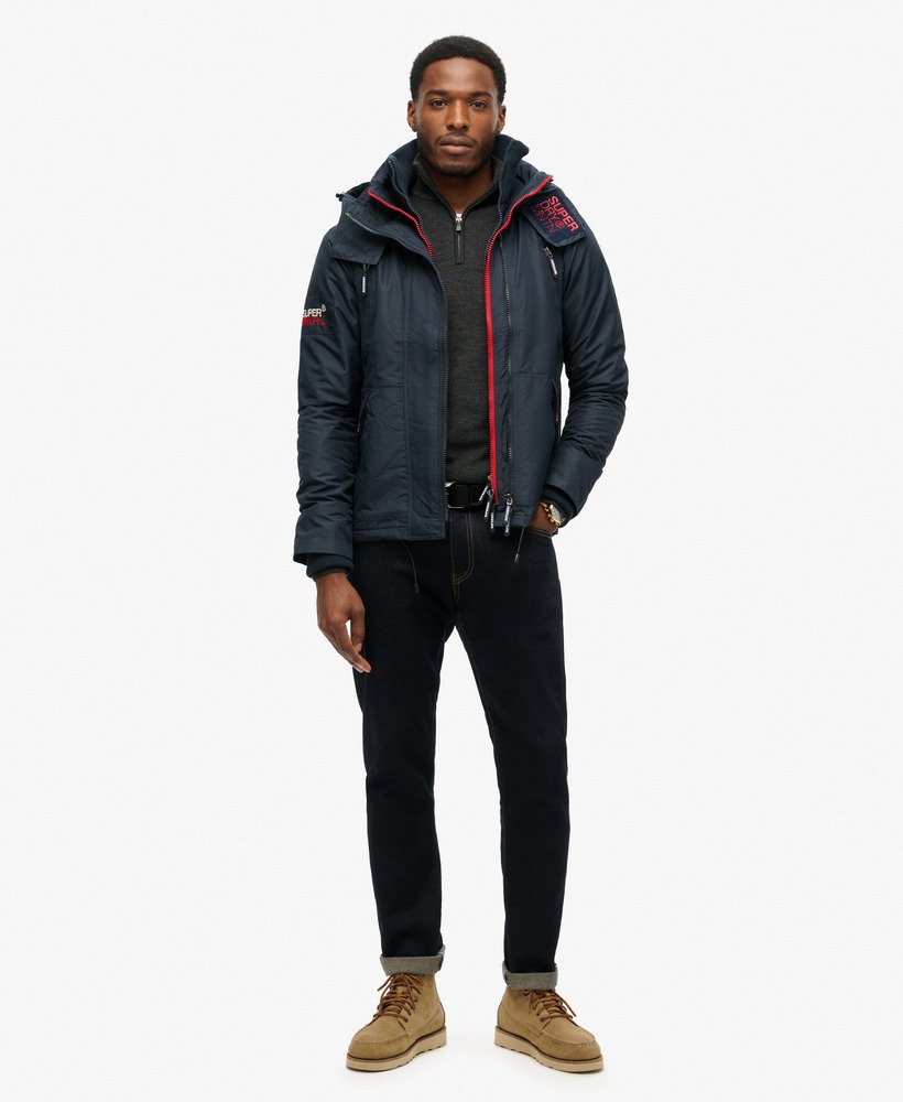 jaqueta corta-vento mountain sd na cor nordic chrome navy