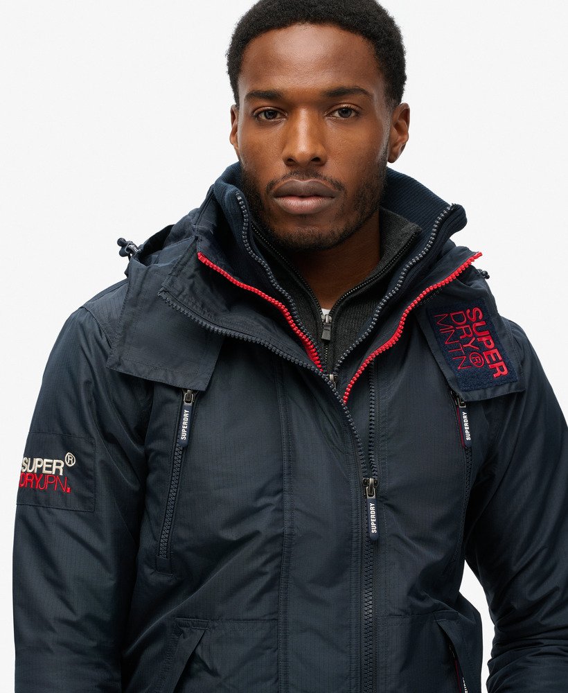 jaqueta corta-vento mountain sd na cor nordic chrome navy