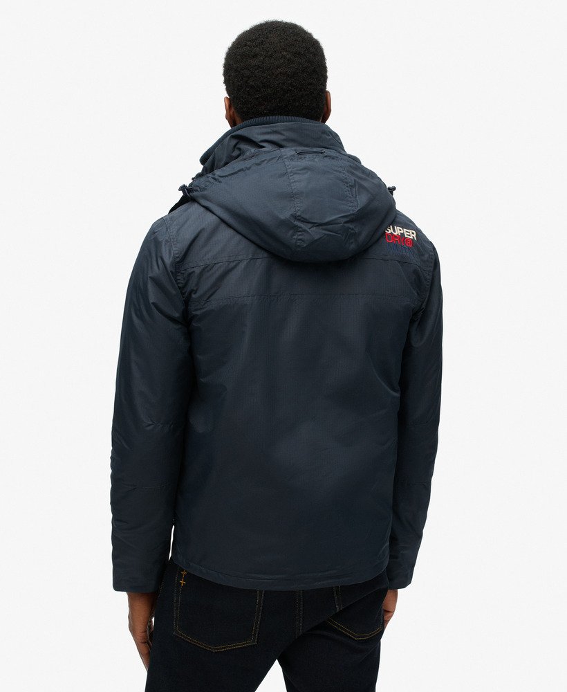 jaqueta corta-vento mountain sd na cor nordic chrome navy