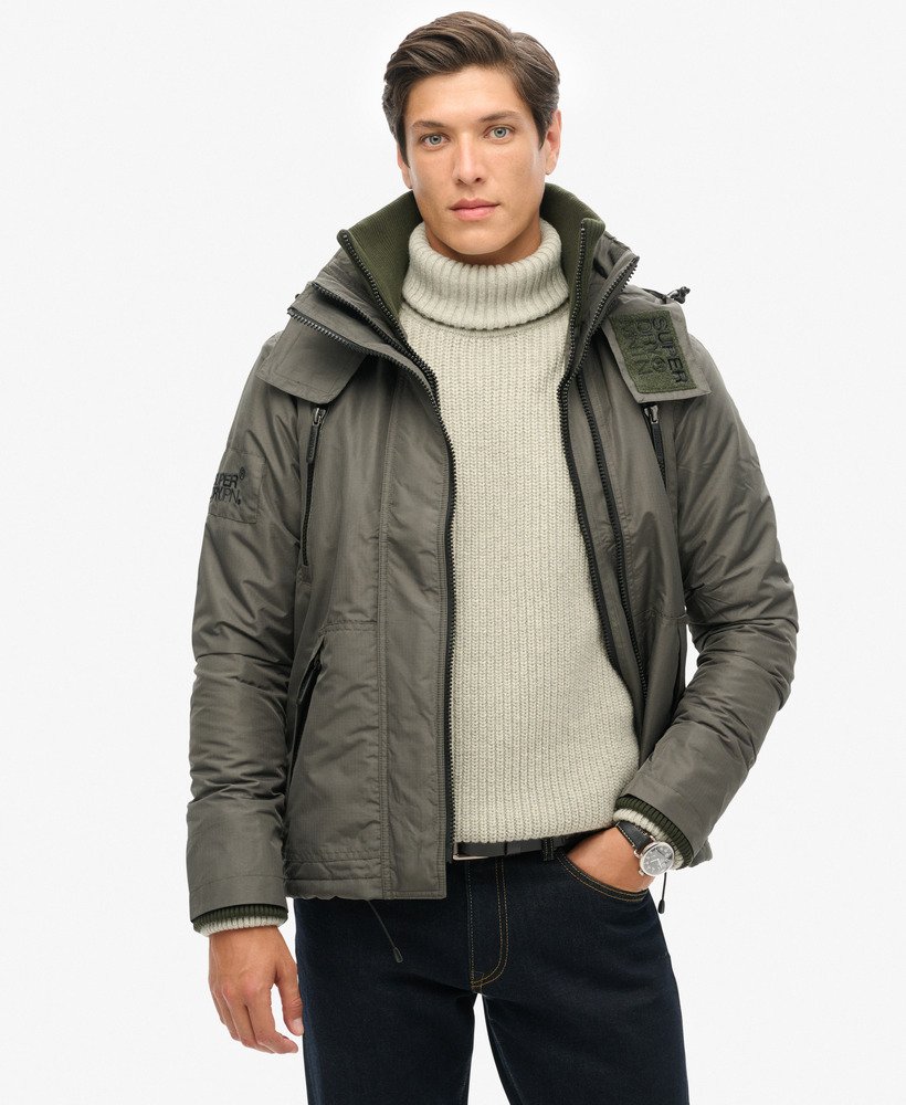 jaqueta corta-vento mountain sd na cor verde-oliva surplus goods