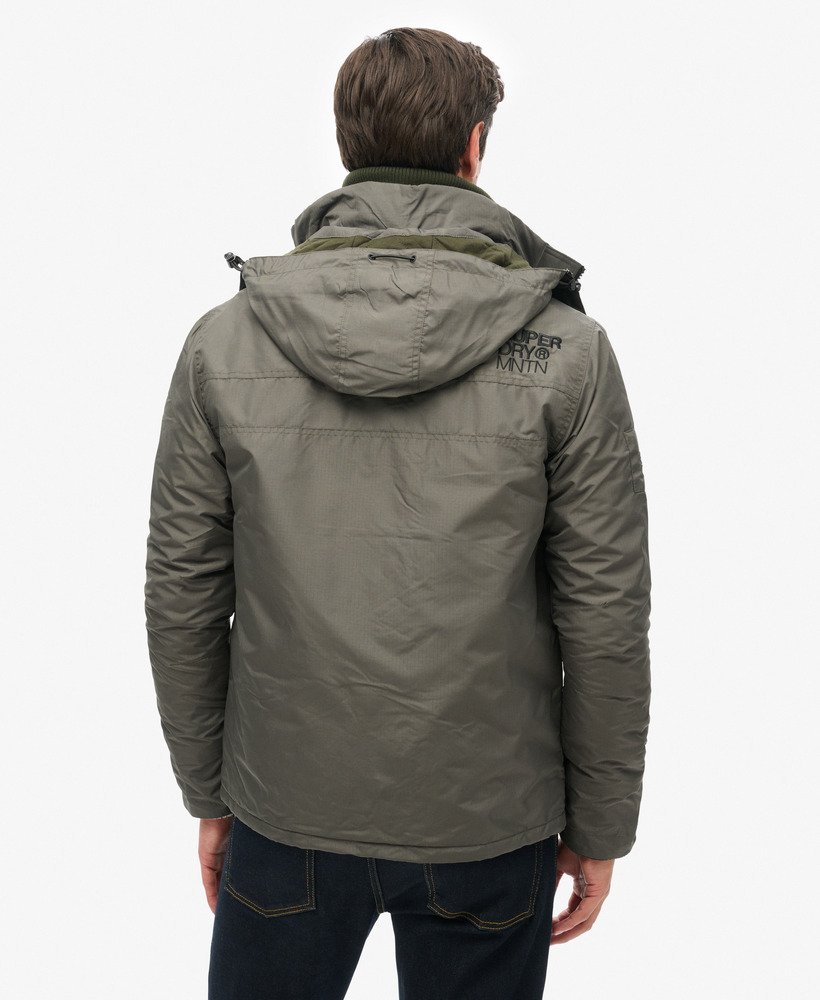 jaqueta corta-vento mountain sd na cor verde-oliva surplus goods