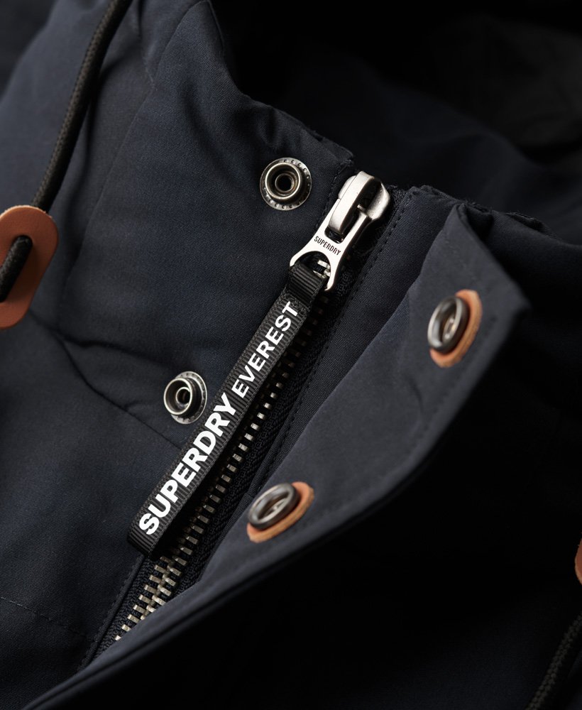colete acolchoado com capuz everest na cor nordic chrome navy