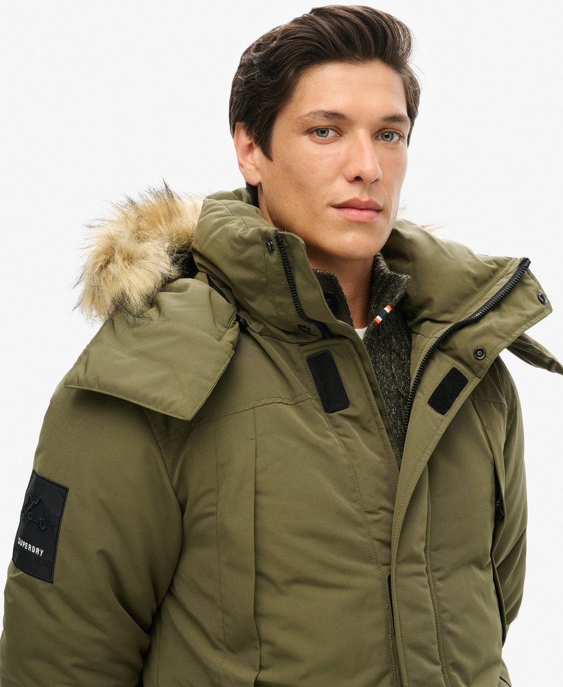 jaqueta xpd everest parka em cáqui lavado