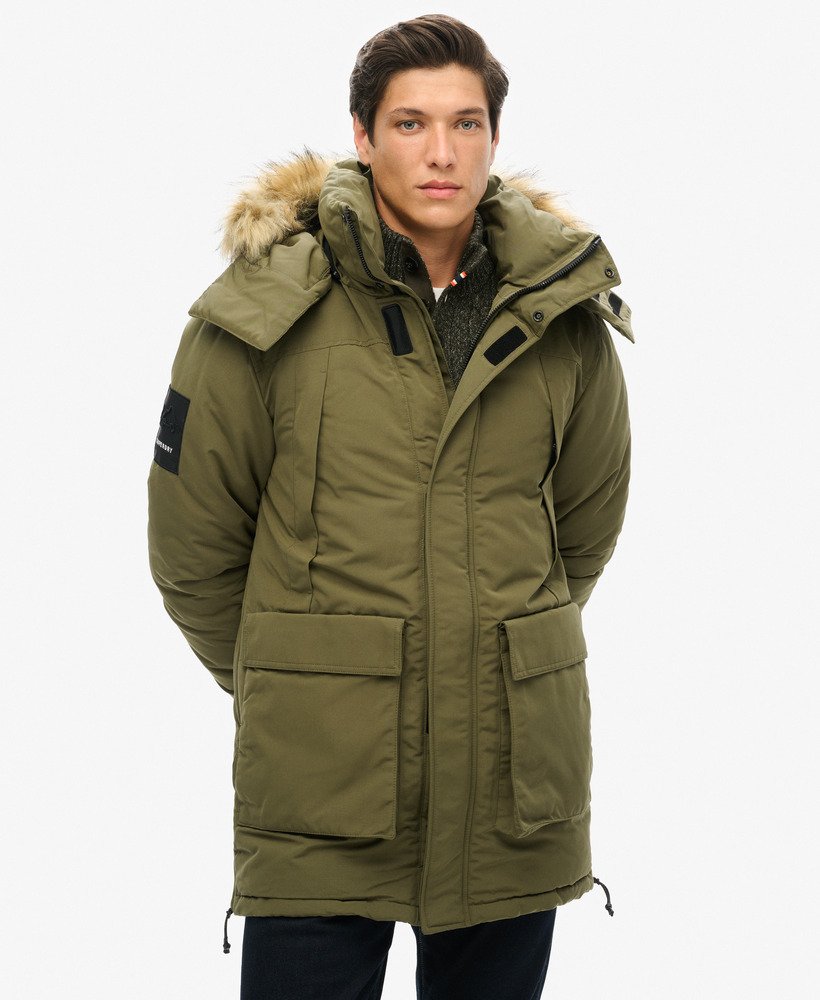 jaqueta xpd everest parka em cáqui lavado