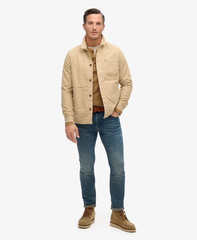the merchant store - sobretudo moleskin na cor bege canyon