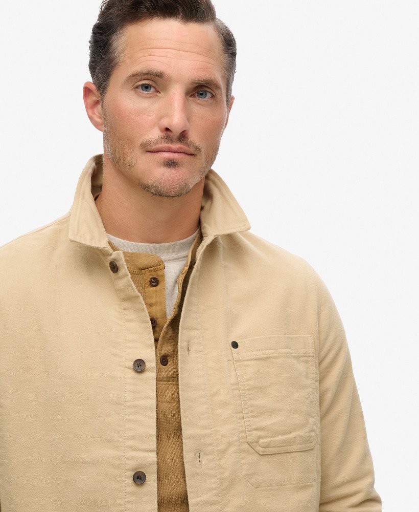 the merchant store - sobretudo moleskin na cor bege canyon