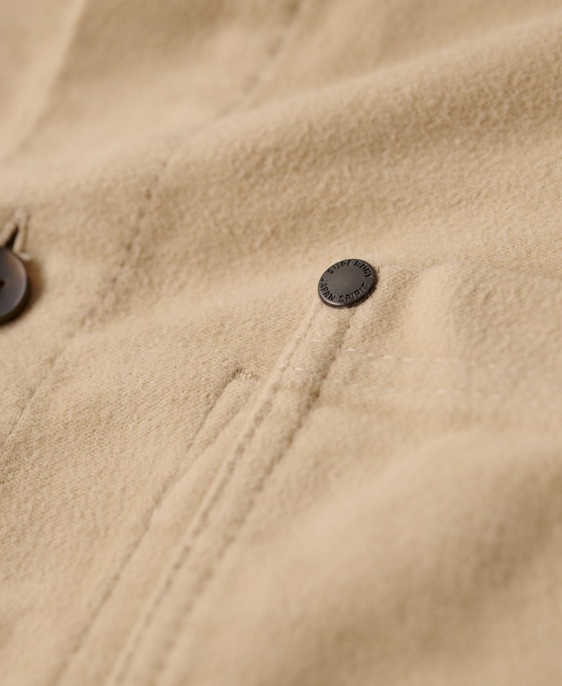 the merchant store - sobretudo moleskin na cor bege canyon