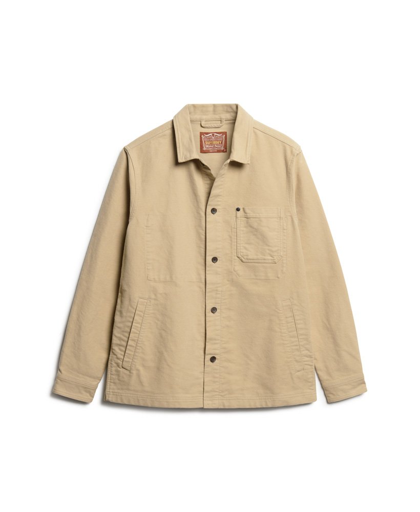 the merchant store - sobretudo moleskin na cor bege canyon
